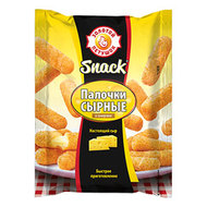 Cheese sticks in breading