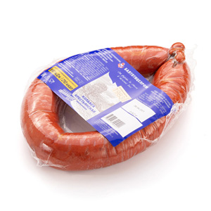 Semi-smoked sausage "Krest'yanskaya", fresh