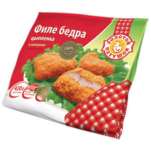 Филе бедра цыпленка в панировке