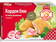 Кордон блю из мяса цыпленка в панировке
