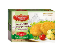 Breaded potato cutlets