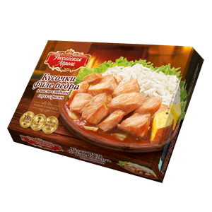 Кусочки филе бедра в кисло-сладком соусе с диким рисом