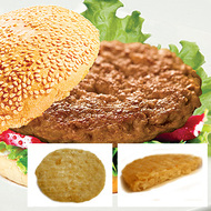 Breaded chicken burgers