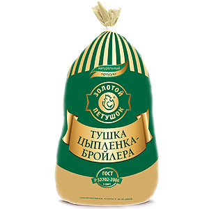 Тушка цыпленка – бройлера, ГОСТ Р 52702-2000Г, 1 сорт 