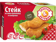 Стейк из мяса цыпленка в панировке