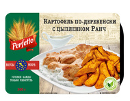 Картофель по-деревенски с цыпленком Ранч