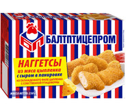 Наггетсы из мяса цыпленка с сыром в панировке